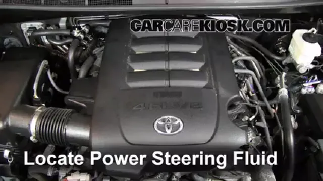 2012 Toyota Sequoia SR5 4.6L V8 Liquide de direction assistée Vérifier le niveau de liquide